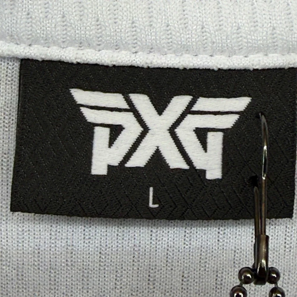 PXG x Nick Jonas Mens Athletic Fit Layered Golf Polo White‎ ML23ATP1-12NJA Large - Picture 4 of 12